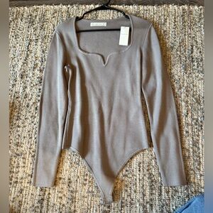 Abercrombie & Fitch Taupe Bodysuit